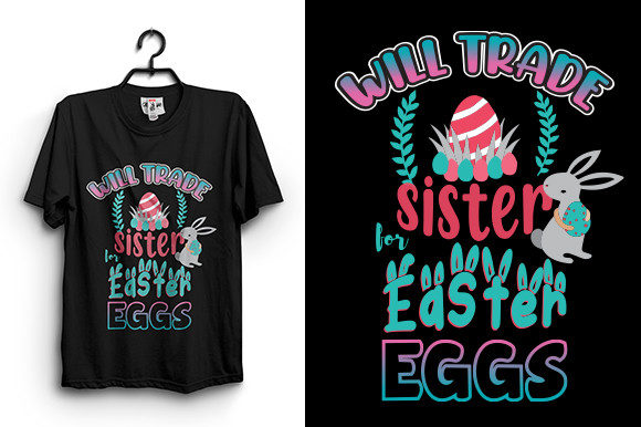 A Playful and Versatile Easter T-Shirt Design for Creative Projects