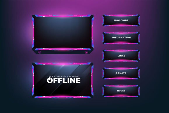Elevating Your Stream: The Strategic Appeal of Girly Screen Overlay Vectors for Gamers
