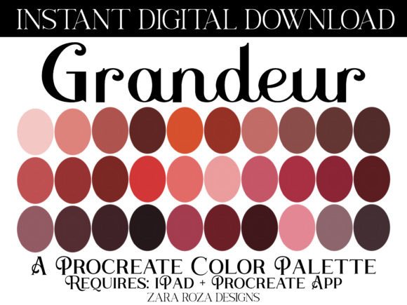 Grandeur Procreate Color Palette