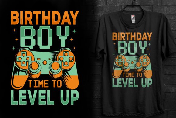 Level Up Your Birthday Celebrations with the Birthday Boy Time to Level Up T-Shirt