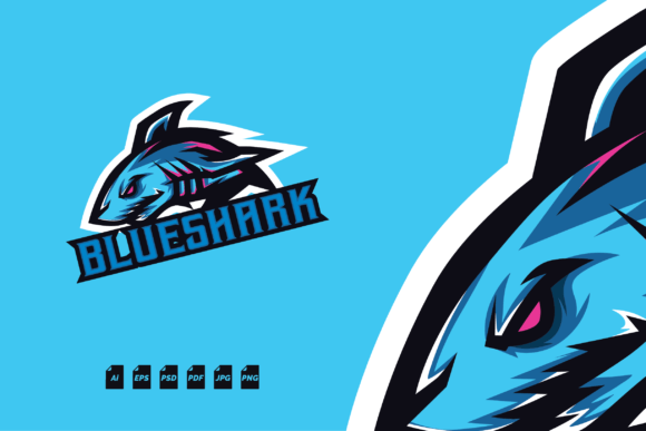 The Blueshark Esport Logo 06: An Engineered Asset for Gaming Identity