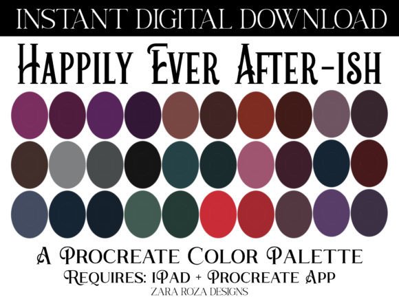 The Happily Ever After-ish Procreate Palette: A Dual Aesthetic Toolkit