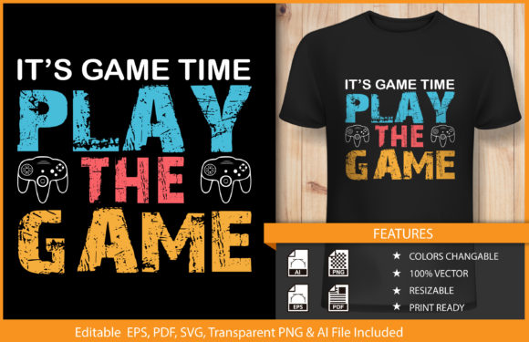 The Play The Game T-shirt Design: A Practical Analysis for Print-on-Demand