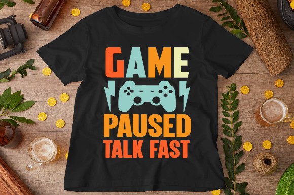 The Power of a Pause: Typography and Cultural Expression in Game T-Shirt Designs
