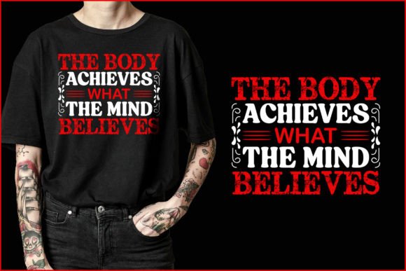 The Power of Gym Fitness T-Shirt Design Graphics
