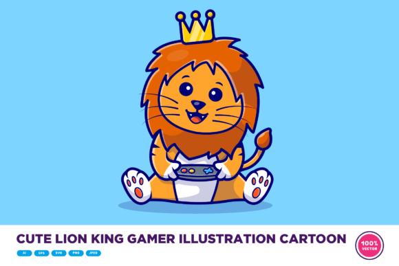 The Power of Personality: How a Cute Lion King Gamer Illustration Elevates Your Projects