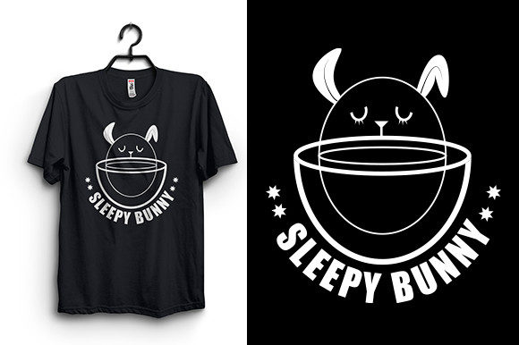 The Sleepy Bunny T-Shirt Design: A Complete Vector Resource for Creators