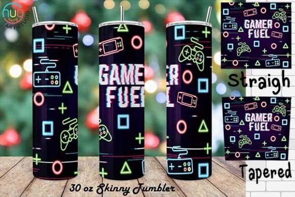 The Ultimate Gamer Fuel 30oz Skinny Tumbler Wrap PNG: Your Digital Tool for Custom Drinkware