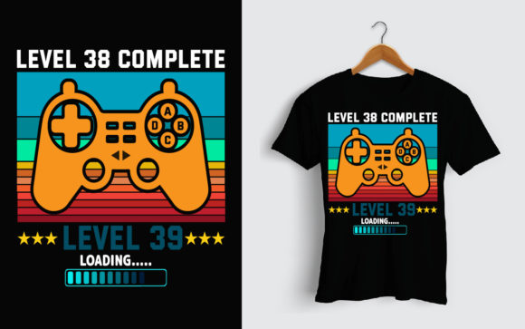 Understanding the Level 38 Gamer Birthday T-Shirt Design