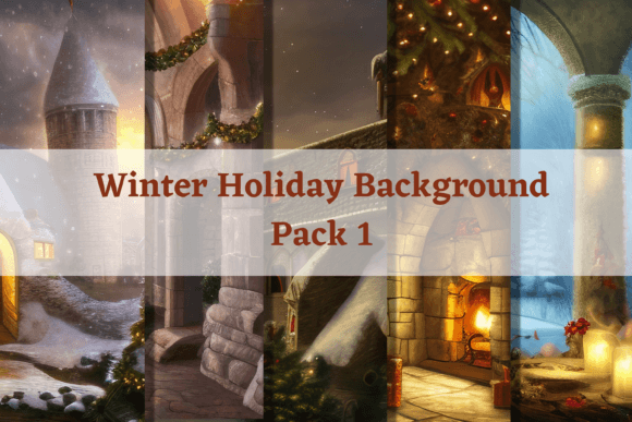 Unlocking the Magic: The Whimsical Fantasy Background Winter Holiday Pack as a Creative Catalyst